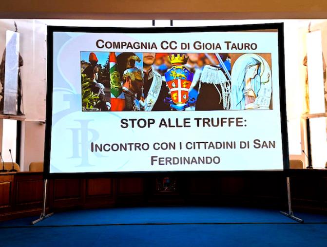 images San Ferdinando, i carabinieri incontrano gli anziani