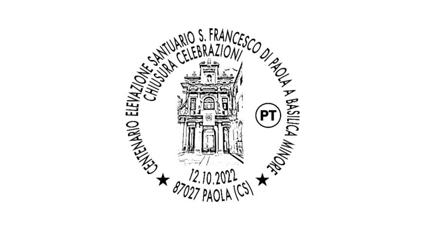 Poste Italiane rilascia un bollo speciale per il Centenario della Basilica di Paola 