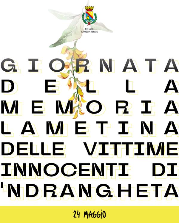 images Ndrangheta, il 24 maggio la città di Lamezia Terme ricorda le vittime innocenti della criminalità organizzata 