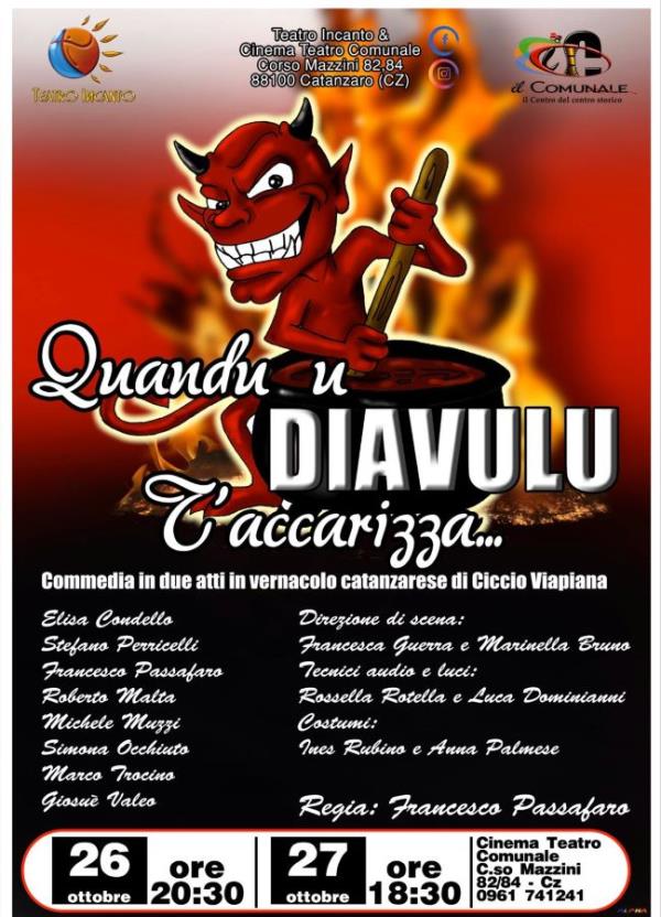  "Quandu u diavulu t'accarizza" apre la stagione del Teatro Incanto al Comunale