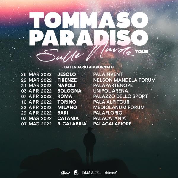 images Slitta al 7 maggio 2022 la data calabrese del tour di Tommaso Paradiso, il concerto al PalaCalafiore di Reggio Calabria