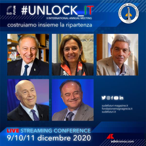 #unlock_it. Al via mercoledì la tre giorni della fondazione Magna Grecia per "costruire insieme la ripartenza"