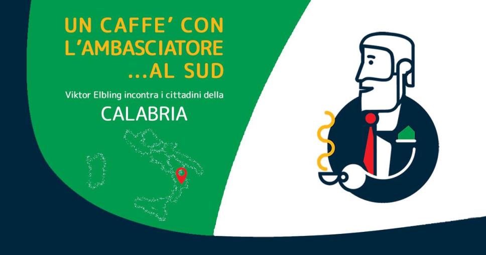 images "Un Caffè con l’ambasciatore al Sud“. L'incontro organizzato da Amici del Tedesco per il 4 Maggio