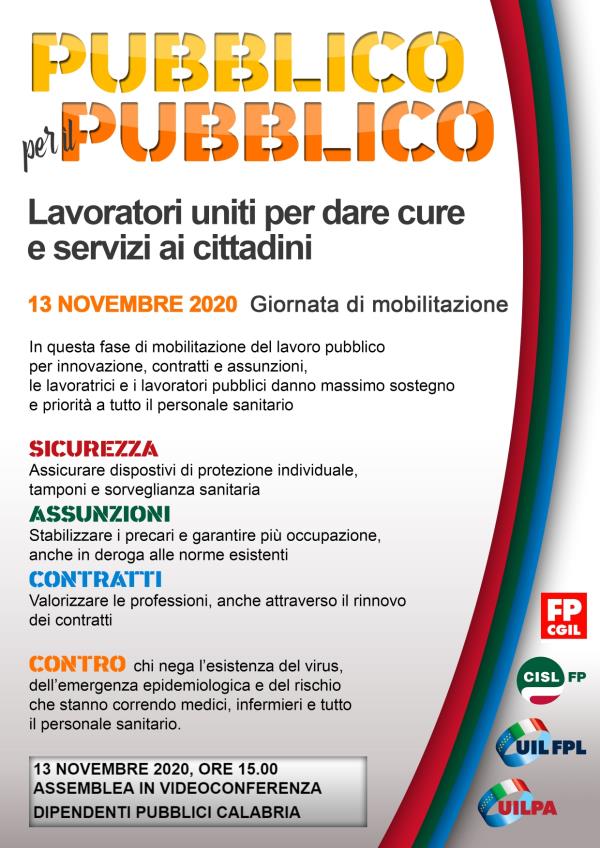 images Baldari (Cgil), Giordano (Cisl), Bartoletti e Laria (Uil): “Tutto il pubblico impiego calabrese aderisce alle iniziative di mobilitazione nazionale di oggi”