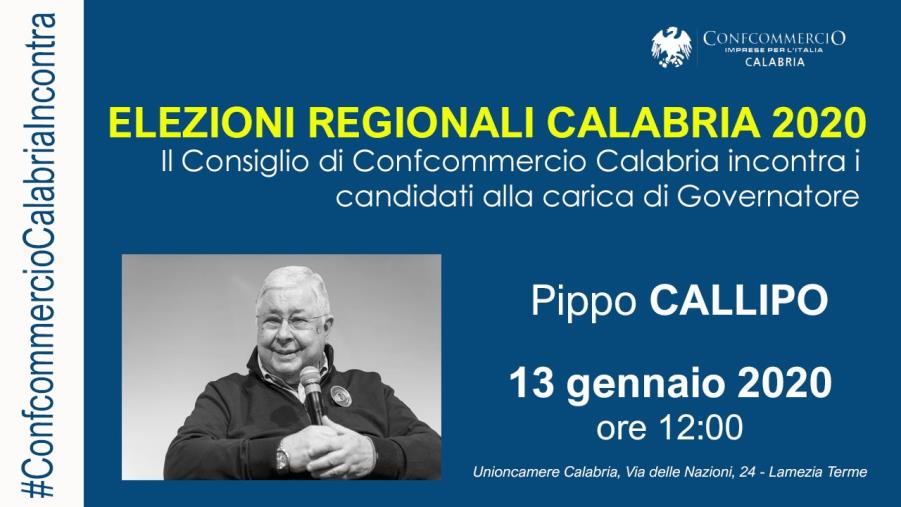 images REGIONALI. Confcommercio Calabria incontra i candidati a Presidente, lunedì a Lamezia Terme si parte con Pippo Callipo