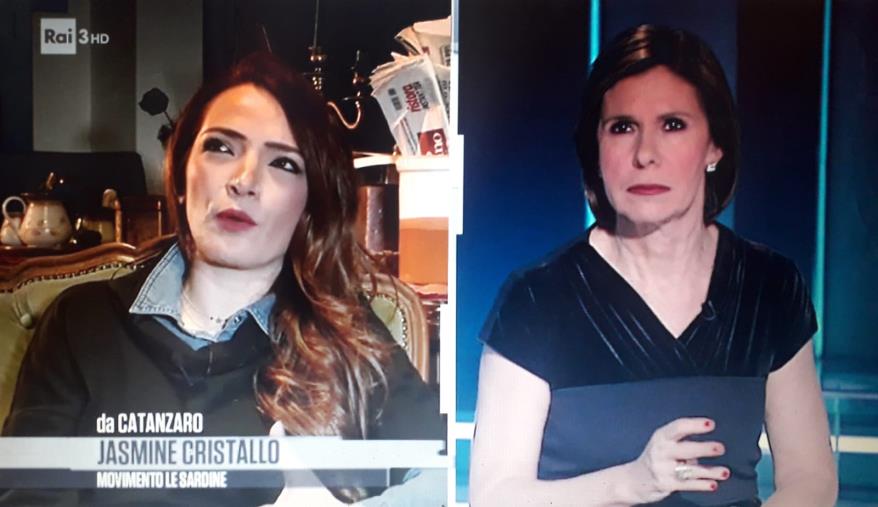 images Jasmine Cristallo su Rai3: "Noi incisivi in poco tempo". Borgonzoni (Lega): "Servono idee oltre a contestare"