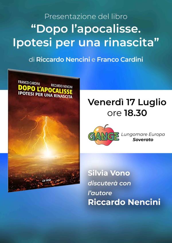 images Domani Silvia Vono a Soverato con Riccardo Nencini per la presentazione del libro “Dopo l'Apocalisse. Ipotesi per una rinascita”