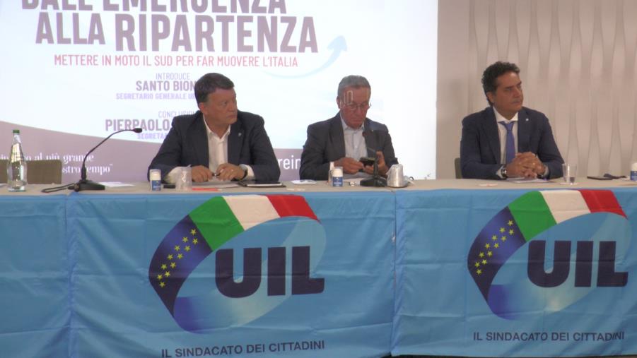 images Bombardieri (Uil): "In Calabria servono investimenti in infrastrutture. Sarà un autunno complicato" (VIDEO)