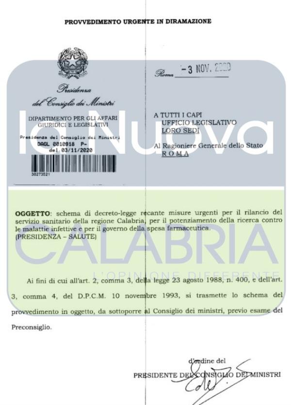 images In Consiglio dei Ministri il nuovo Decreto Calabria, sfumano i reggenti della Regione