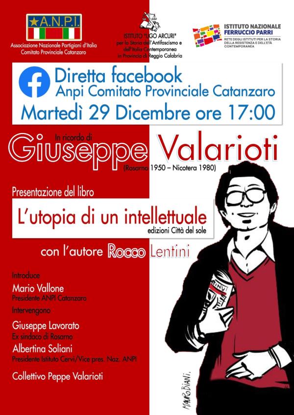 "L'utopia di un intellettuale". L'evento in diretta facebook presentato dall'Anpi 