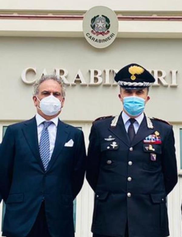 images Locri. Carè (Pd) visita la sede del gruppo Carabinieri: "Qui la presenza dell’Arma è forte"