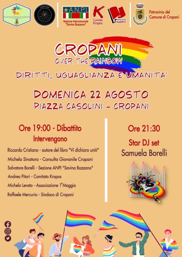 images "Cropani Over the Rainbow: diritti, uguaglianza e umanità". L'incontro domenica 22 agosto 