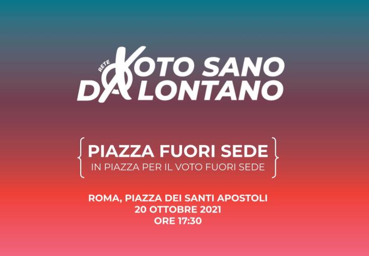 “Piazza FuoriSede”, il 20 ottobre a Roma il sit-in del Collettivo Valarioti per il “voto sano da lontano”