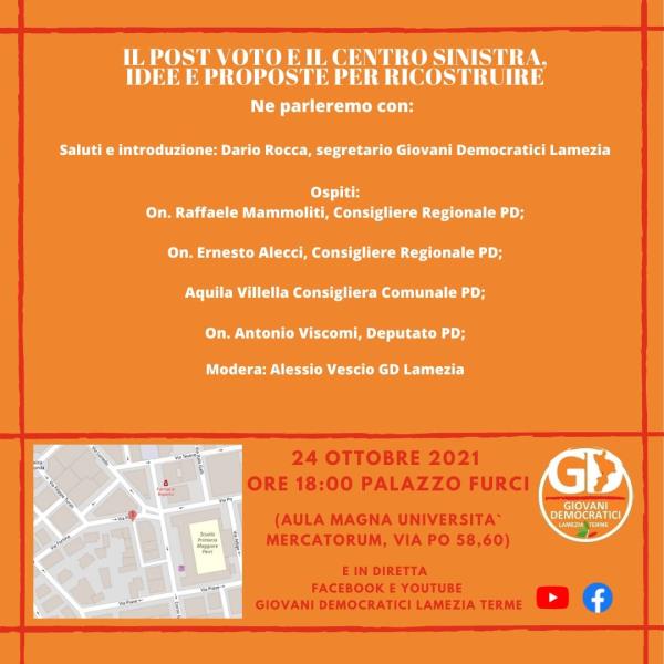 images Regionali, i Gd di Lamezia Terme lanciano un evento per il dialogo e la ricostruzione