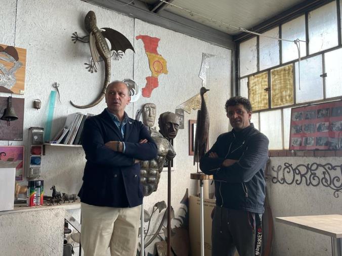 images Marino (Vitambiente): "Vi presento Nuccio Loreti, lo scultore e amico, che vuole l'arte interattiva con la gente"