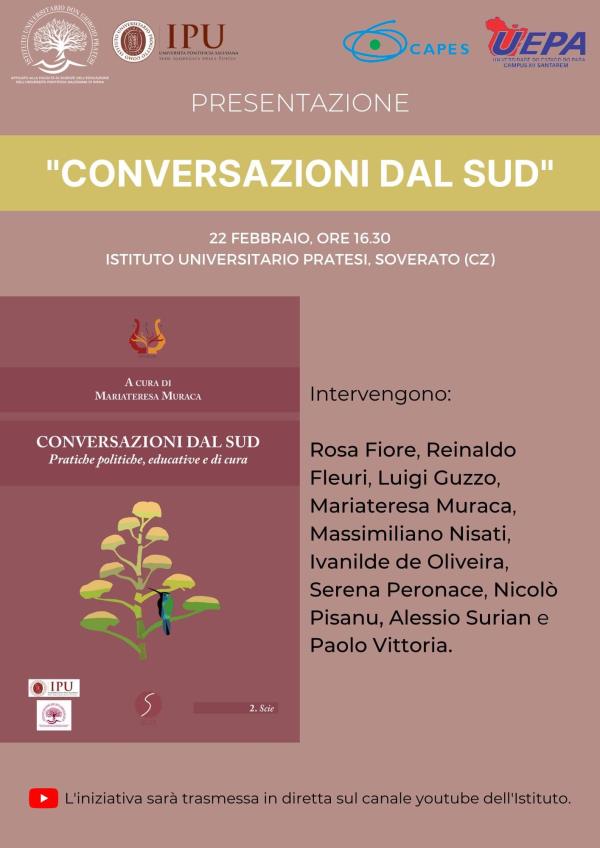 images L'Istituto universitario "Pratesi" di Soverato presenta domani il libro "Conversazioni dal Sud"