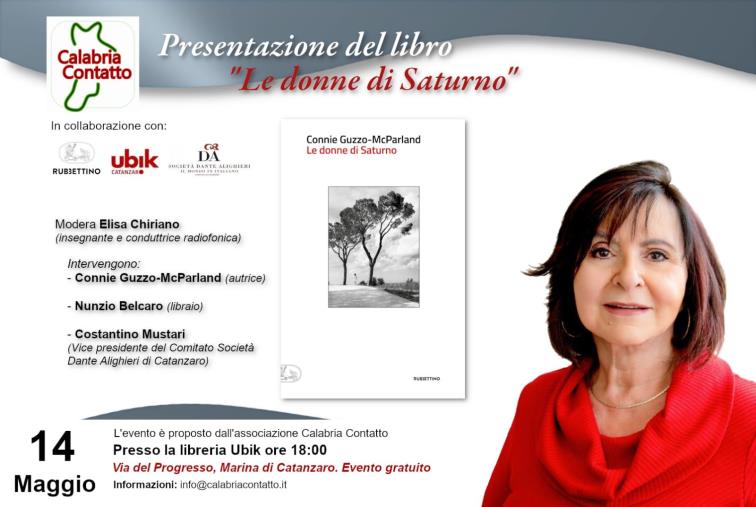 images Catanzaro, il 14 maggio la presentazione del libro "Le donne di Saturno" di Connie Guzzo-McParland