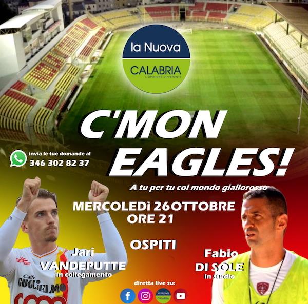 images "C'MON EAGLES", ospiti del programma dedicato al pianeta giallorosso Vandeputte e Di Sole