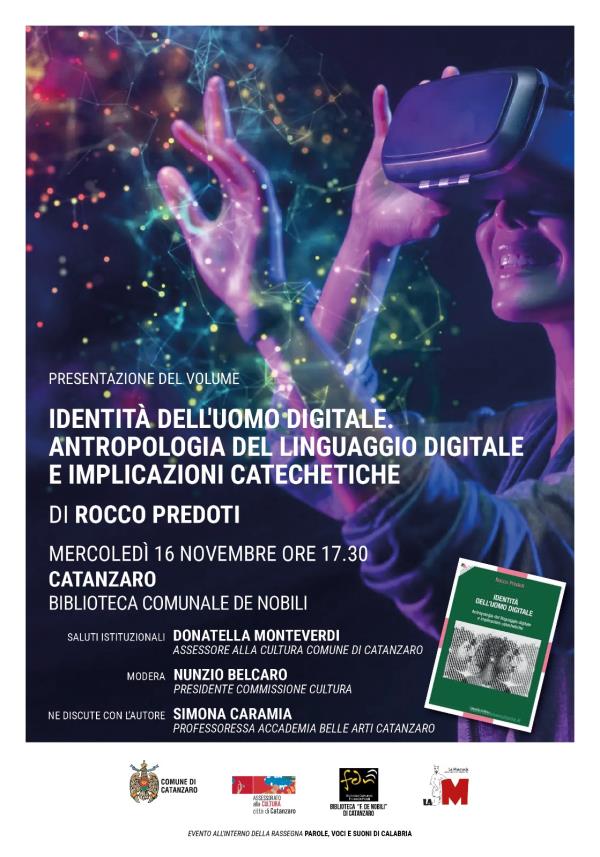 images "Identità dell'uomo digitale" di Rocco Predoti, domani la presentazione a Catanzaro