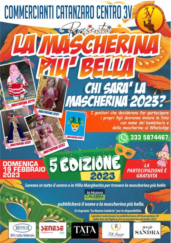 images A Catanzaro il 19 febbraio torna "La mascherina più bella", il contest gratuito di Carnevale