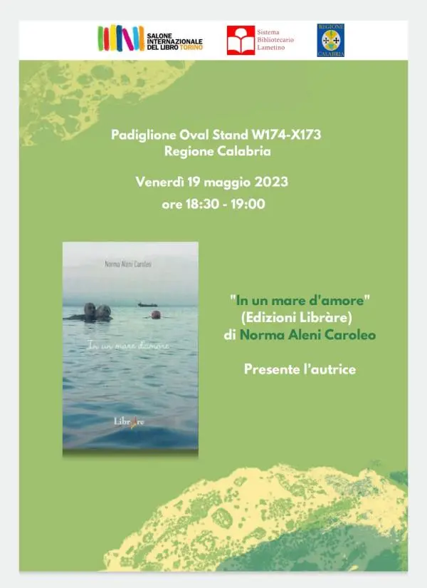 Salone del libro di Torino, domani la presentazione di "In un mare d'amore" di Norma Aleni 