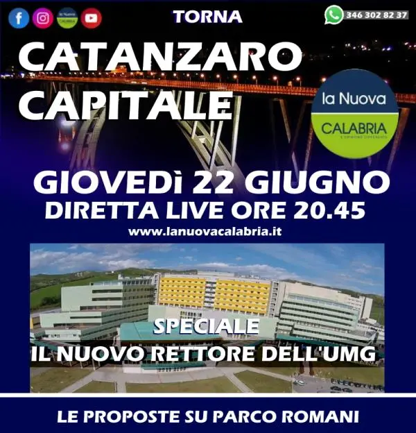 images Catanzaro Capitale: stasera le elezioni all'Umg di Catanzaro e gli sviluppi su Parco Romani