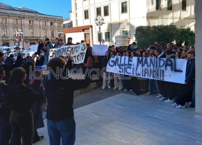 images Ridimensionamento, gli studenti del Liceo Siciliani in protesta davanti la Provincia