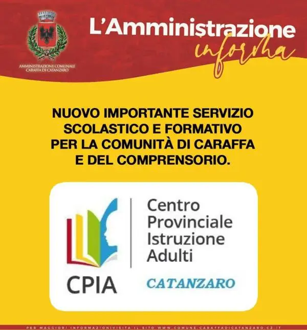 images Nuovo importante servizio scolastico e formativo per la comunità di Caraffa e del comprensorio
