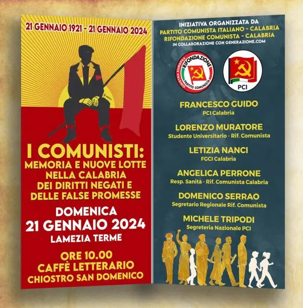 images Il 1921 nasce il Partito Comunista d’Italia, manifestazione a Lamezia Terme 