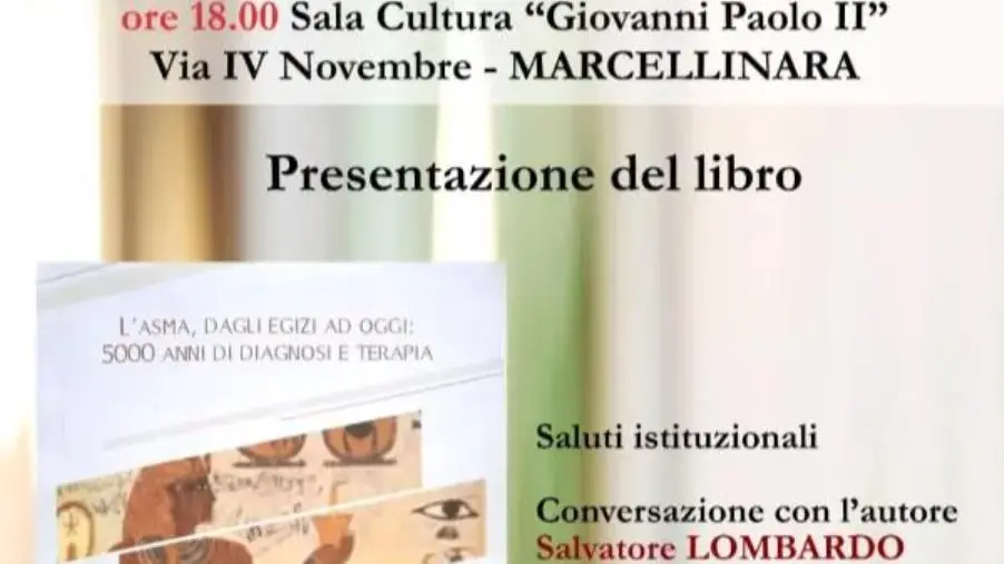 "L'asma dagli Egizi ad oggi", a Marcellinara riprendono i "Seminari itineranti" sulla patologia