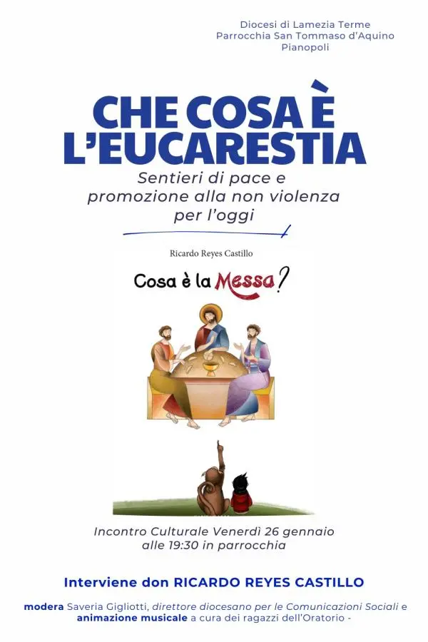 images “Cosa è la Messa?": domani a Pianopoli la presentazione del libro di don Ricardo Reyes Castillo