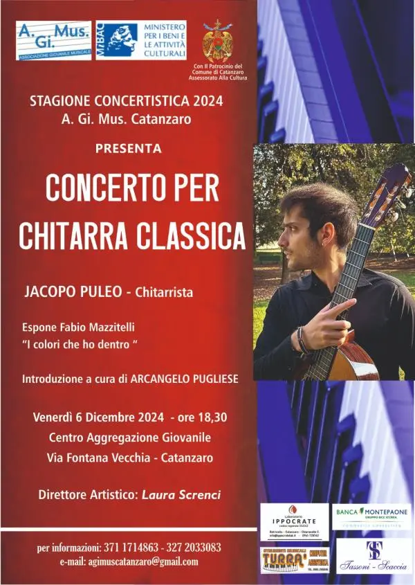 "Arte e musica a Catanzaro: Jacopo Puleo e Fabio Mazzitelli protagonisti di una serata unica"
