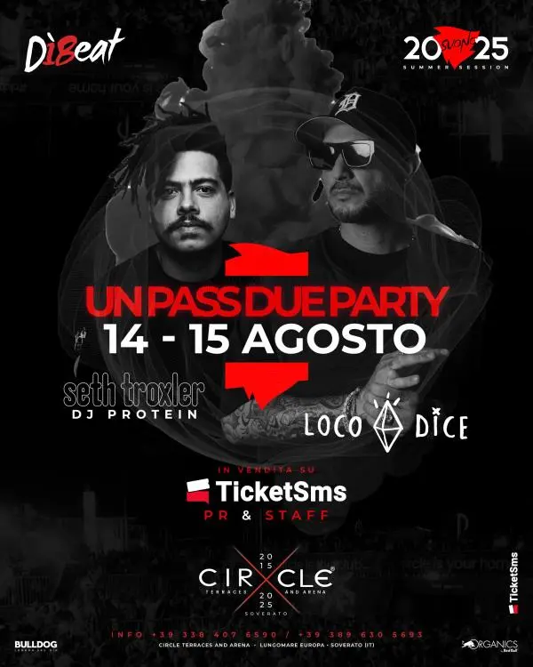 DiBeat&SUONO Festival: a Soverato due notti leggendarie con Seth Troxler, DJ Protein e Loco Dice
