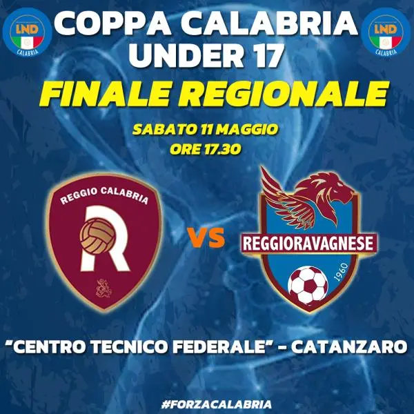 images Domani a Catanzaro le finali per la Coppa Calabria U17 e per il titolo regionale U15