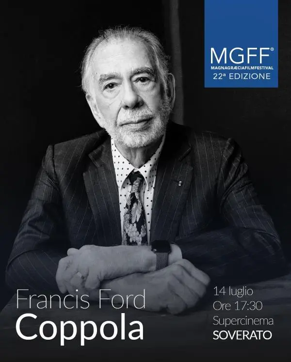 Francis Ford Coppola a Soverato per l’anteprima evento del Magna Graecia Film Festival
