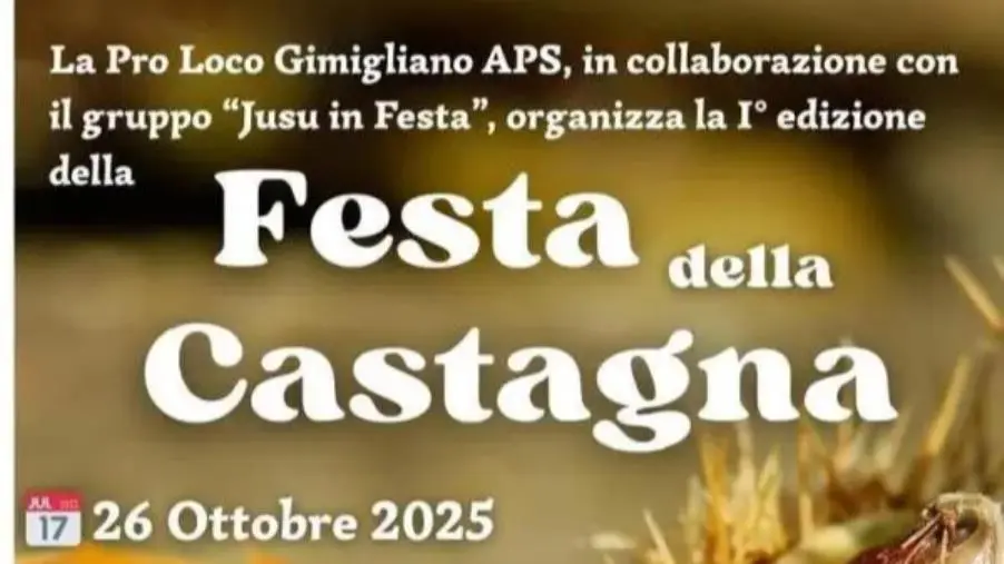 Ritorna a Gimigliano la Festa della castagna: appuntamento domenica 26 ottobre