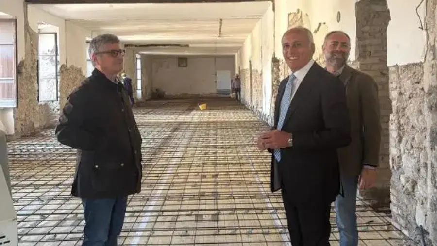 Cosenza, sopralluogo del sindaco Caruso ai lavori del complesso monumentale di San Domenico
