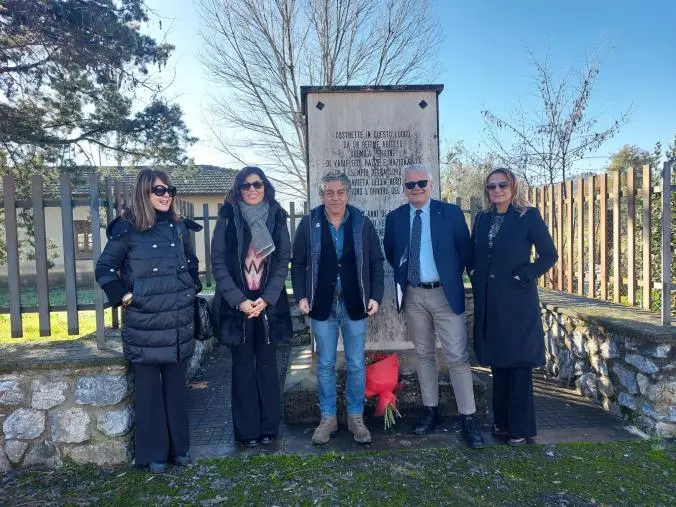 Il segretario generale Cgil Trotta in visita al campo di Ferramonti di Tarsia