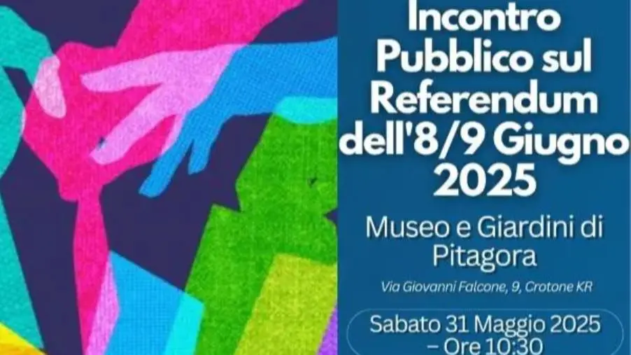 images Alle urne con consapevolezza: al Museo di Pitagora di Crotone l'incontro sui temi del referendum