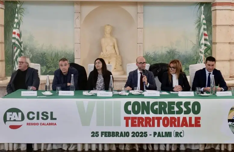 VIII Congresso FAI CISL Reggio Calabria, Giuseppe Mesiano eletto Segretario Generale