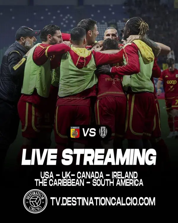 Catanzaro-Cesena gratis in streaming per i tifosi all’estero