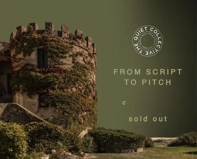 La Calabria ospita “From Script to Pitch”, un workshop internazionale di scrittura 
cinematografica