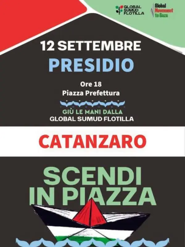 Catanzaro scende in piazza per gridare solidarietà ai fratelli e alle sorelle palestinesi 