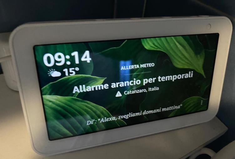 images Meteo. Il Centro Multirischi Arpacal "corregge" Alexa di Amazon