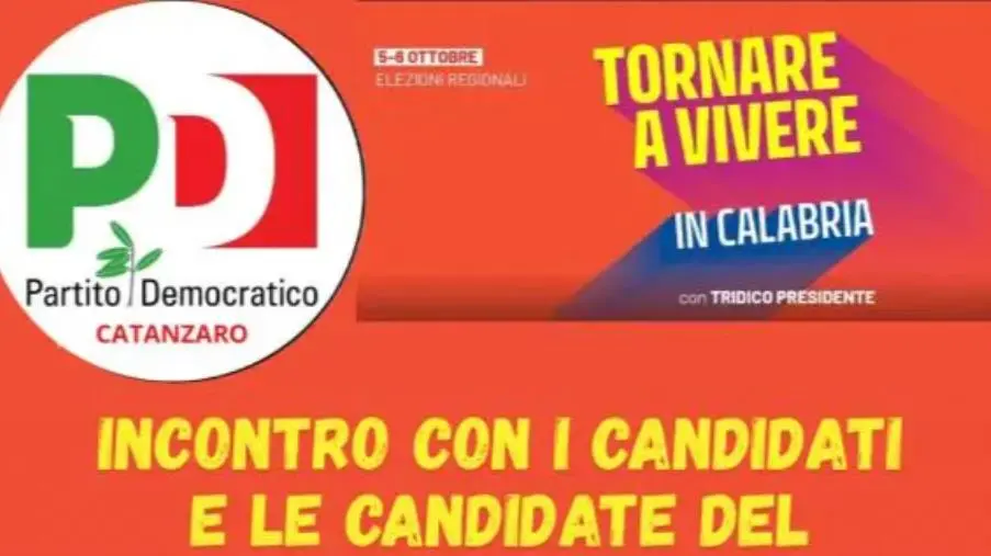 Il Partito Democratico di Catanzaro incontra la cittadinanza in vista delle elezioni regionali