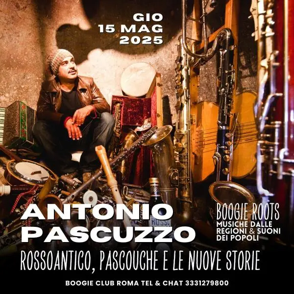 Antonio Pascuzzo in concerto il 15 maggio a Roma per la rassegna “Boogie Roots”