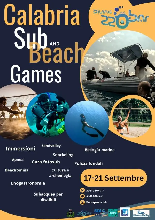 Calabria Sub and Beach Games 2025: a Montepaone sport, mare e inclusione