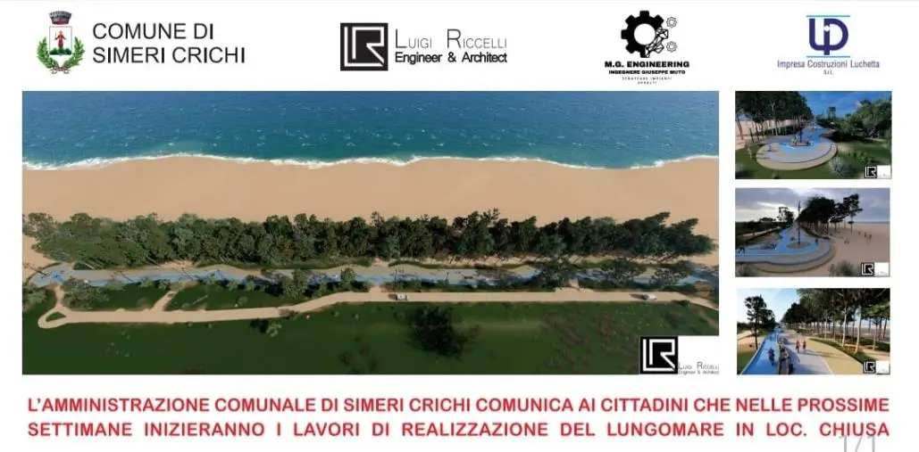 Simeri Mare, al via il cantiere del lungomare 