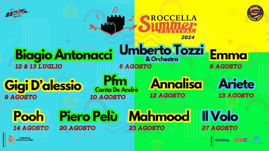 images Roccella Summer Festival, sold out per Annalisa e pochi biglietti rimasti per Pooh e Il Volo