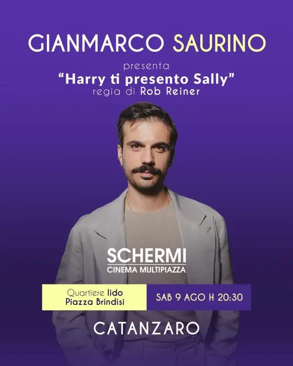 images Catanzaro, grande attesa per Gianmarco Saurino domani per “Schermi”